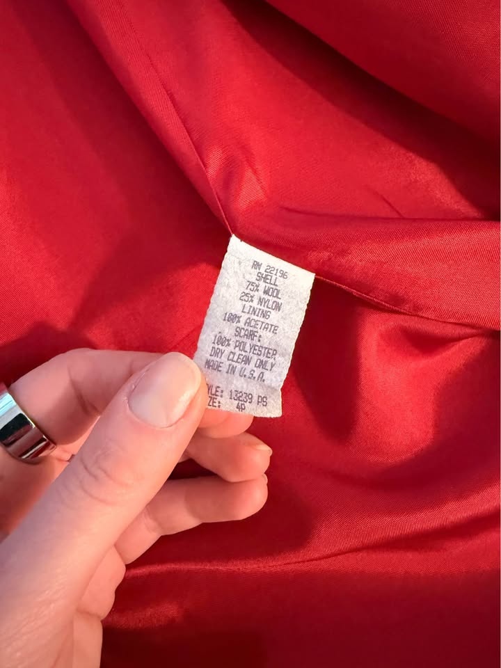 Red vintage coat - photo 2