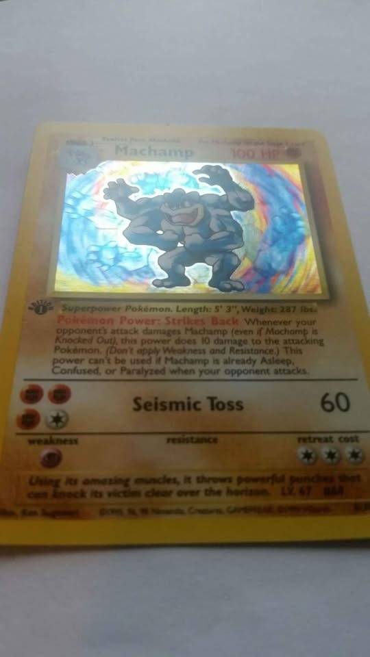 Super rare base set 1999 Machamp 1st edition - photo 3