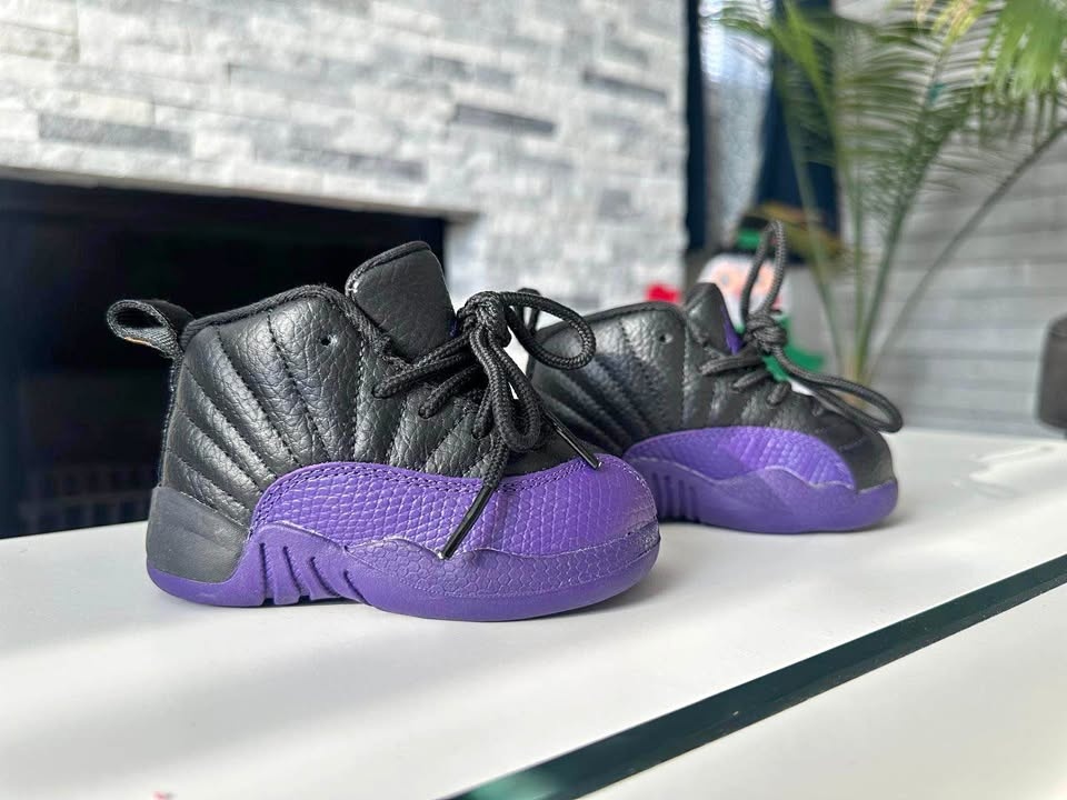 Jordan 12 Retro TD 'Field Purple' Todler Size 5c No Original Box