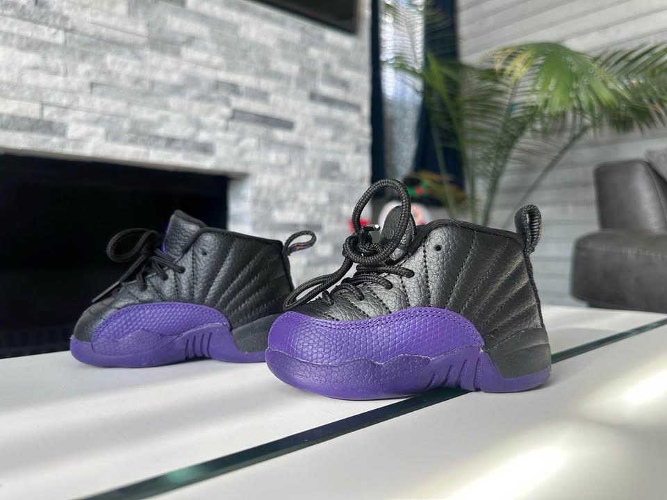 Jordan 12 Retro TD 'Field Purple' Todler Size 5c No Original Box - photo 2
