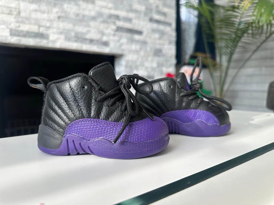 Jordan 12 Retro TD 'Field Purple' Todler Size 5c No Original Box - photo 3