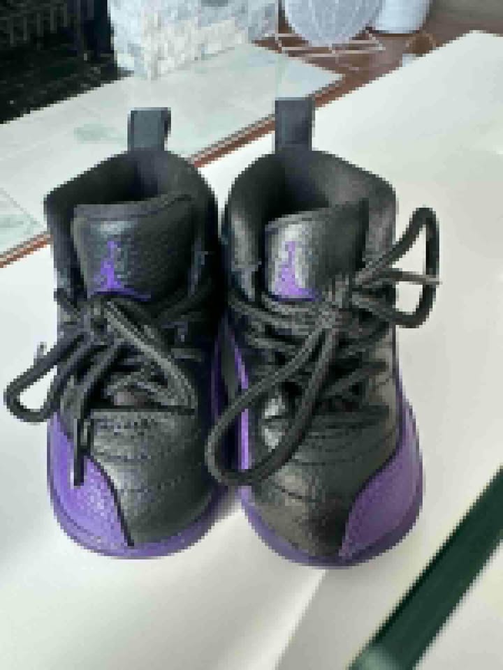 Jordan 12 Retro TD 'Field Purple' Todler Size 5c No Original Box - photo 5