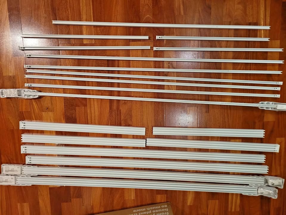Ikea Vidga curtain tracks w/ fixtures (~20 meters)