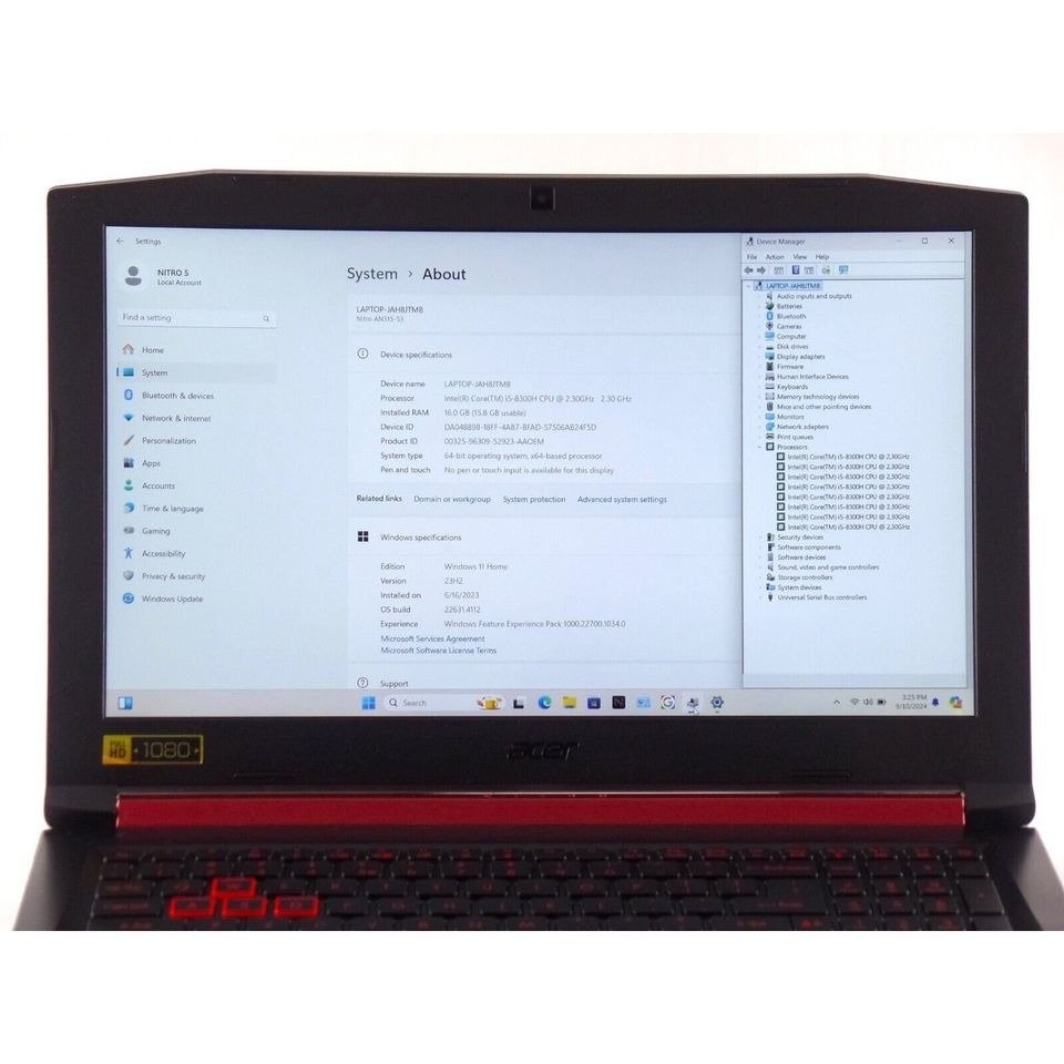 ACER Nitro 5 Core i5 GTX 1050 16GB 256GB NVMe - photo 4