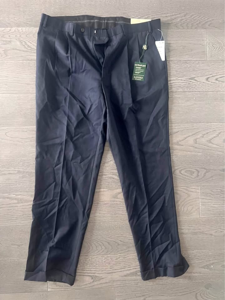 NWT Ralph Lauren UltraFlex 100% Wool Dress Pants - Size 38W x 32