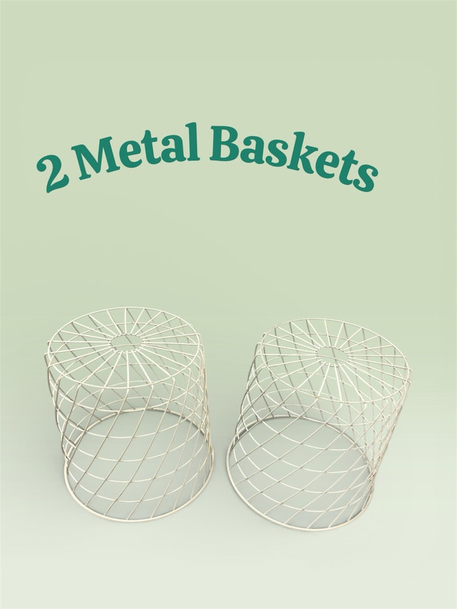 2 Metal Baskets - photo 2