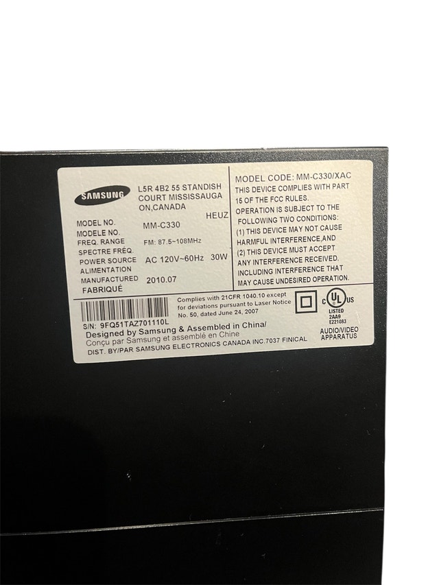 Samsung MM-C330 Stereo System - photo 2