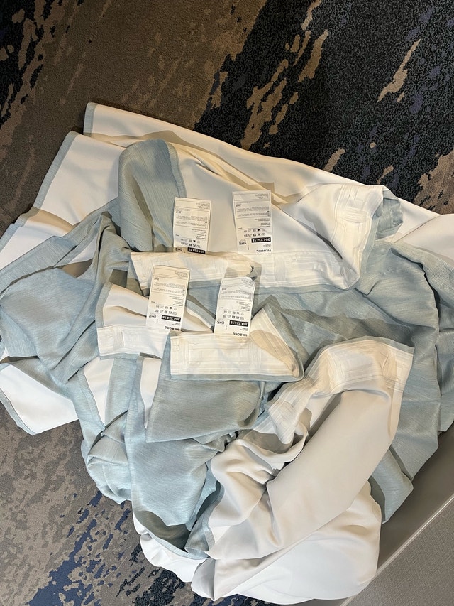 IKEA Alvine Curtains – Pale Blue | 2 Pairs (4 Panels) | Like New - photo 3