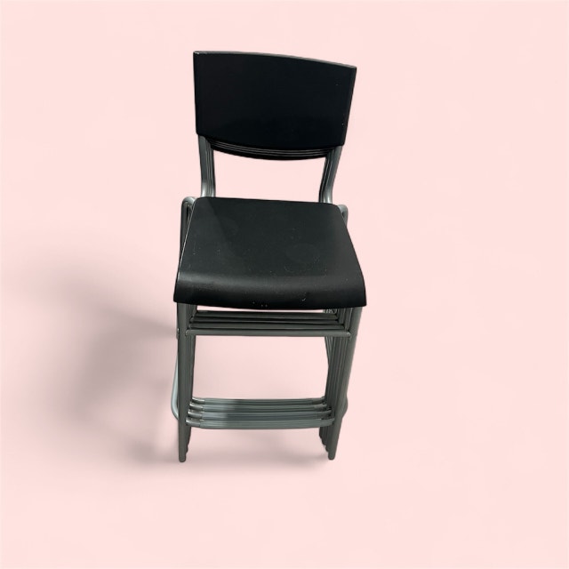 Black Stacking Chairs - photo 2