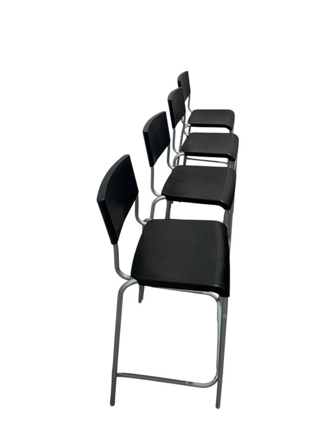 Black Stacking Chairs - photo 3
