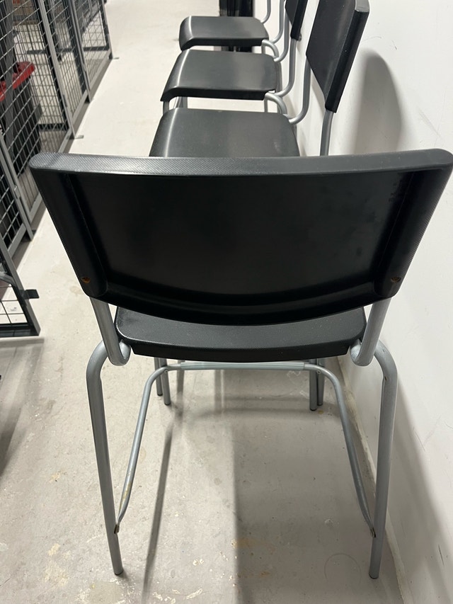 Black Stacking Chairs - photo 5
