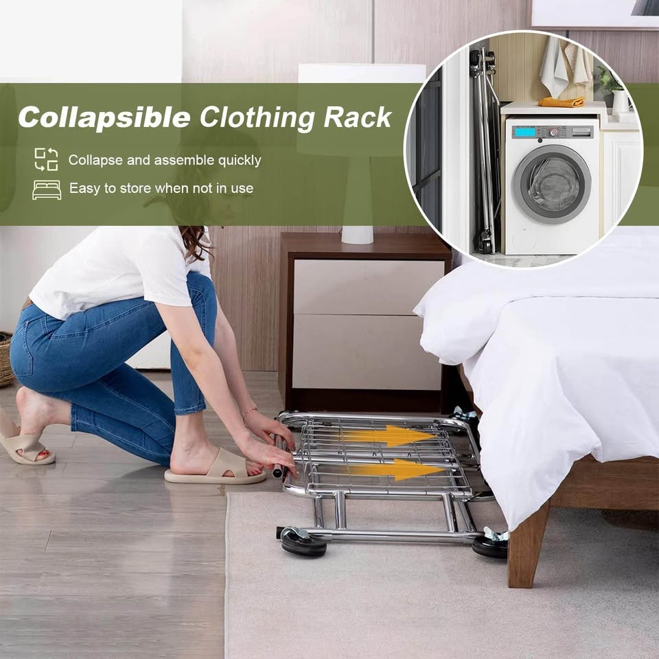 Fyzeg Double Clothing Garment Rack, Heavy Duty - photo 5