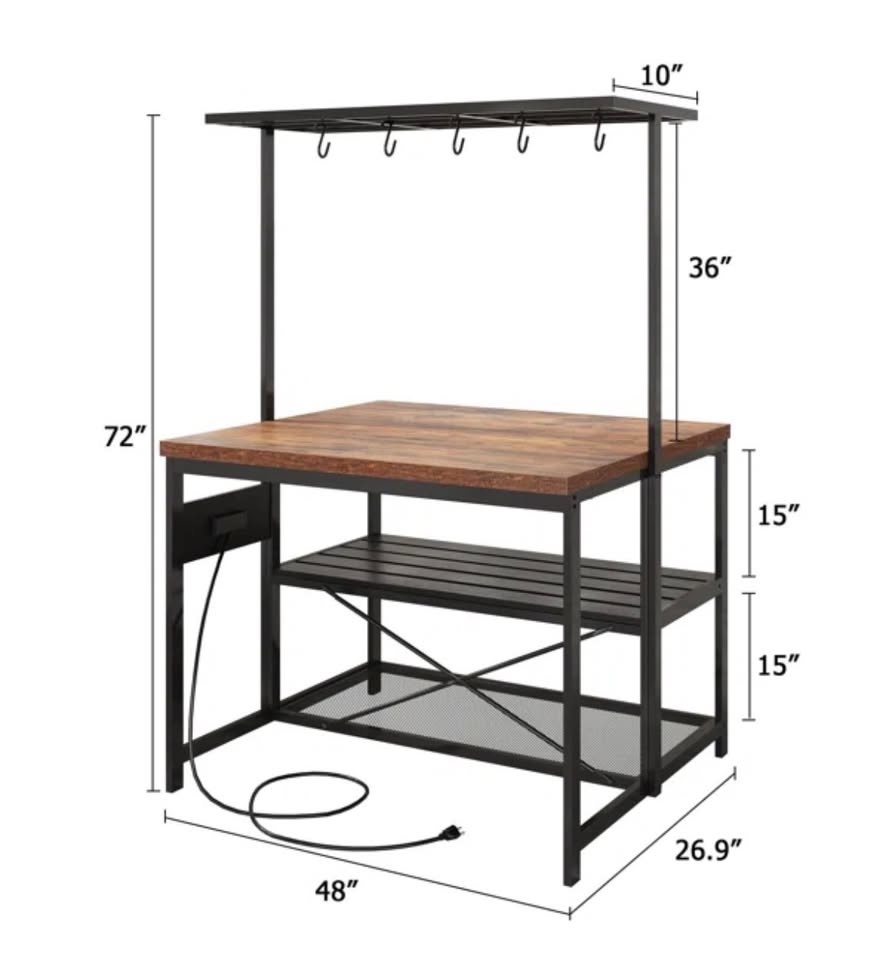 Large Kitchen Island With Power Outlet - photo 2