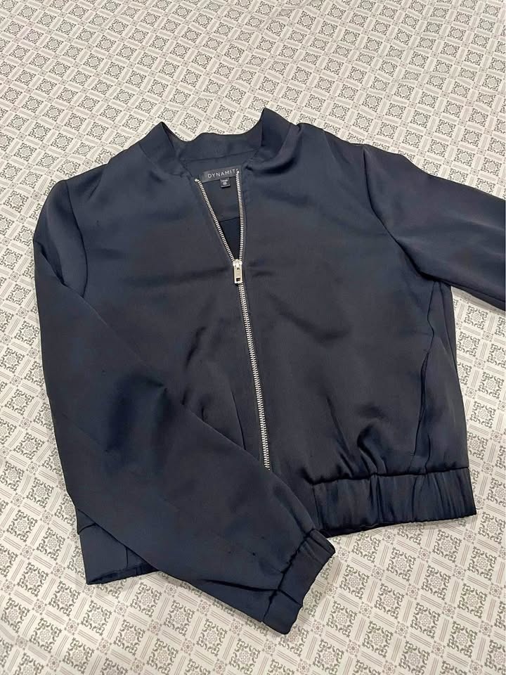 Satin Bomber Jacket