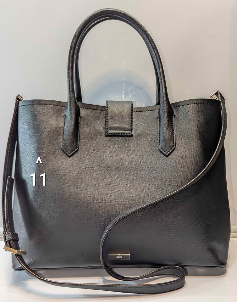 Mango Saffiano-Effect Structured Shopper Tote - photo 2