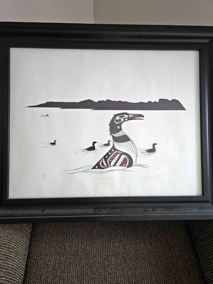 "Loon and Ducklings" by Northern Tutchone Artist