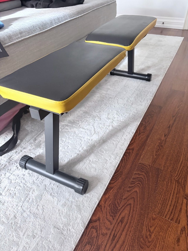 Workout exercise folding bench