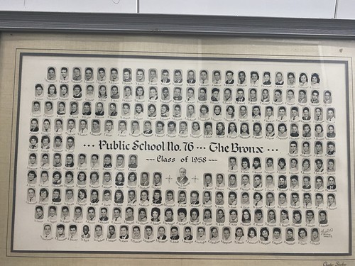 Rare Class Portrait P.S. 76 The Bronx (1958)