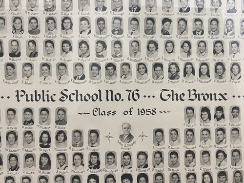 Rare Class Portrait P.S. 76 The Bronx (1958) - photo 2