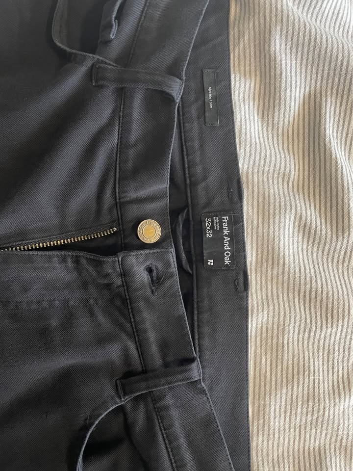 Men’s Black Slim Fit Pants Frank & Oak - photo 2