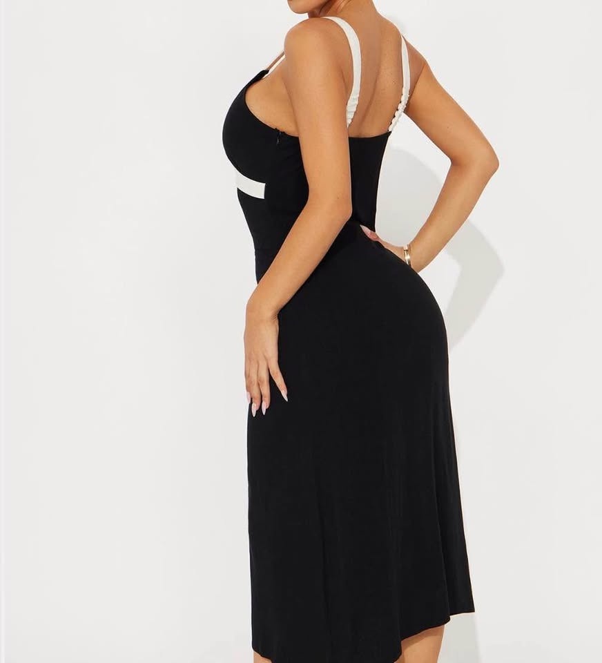 Linen like Black dress - photo 5