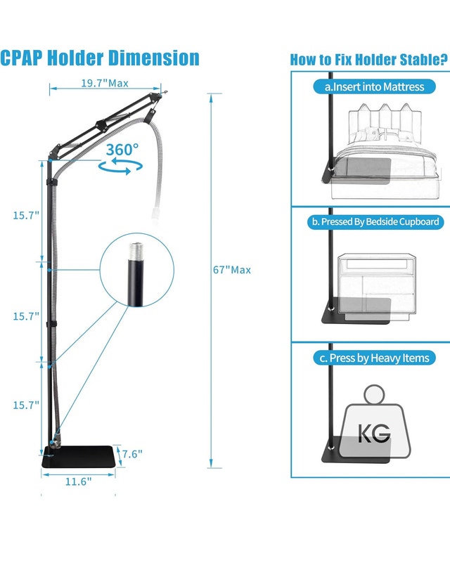 Jakia CPAP Hose Tube Holder - photo 4