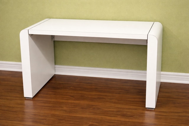 Modern Desk / TV TABLE– Compact & Sturdy | Apartment Friend