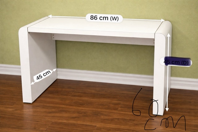 Modern Desk / TV TABLE– Compact & Sturdy | Apartment Friend - photo 2