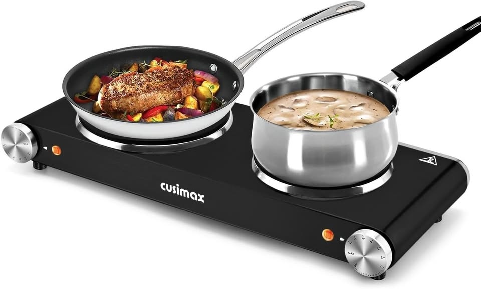 CUSIMAX 1800W Double Hot Plate Burner