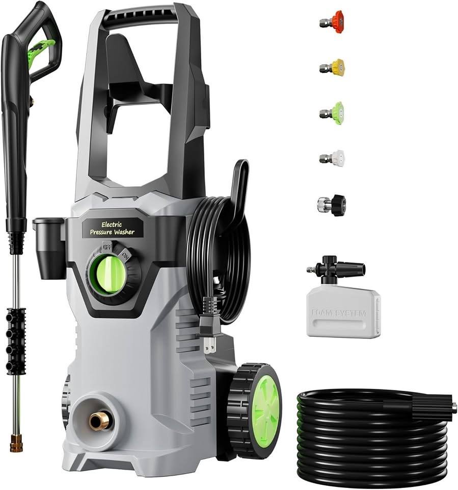 Sealed Pressure Washer, Power Washer with Foam