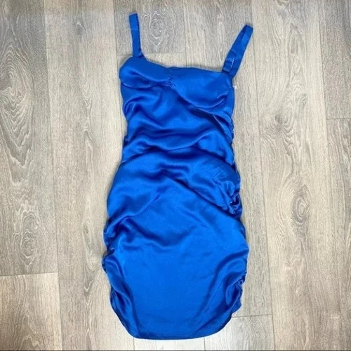 LIONESS Women's Mini Dress Cobalt Blue Size M NWT - photo 2