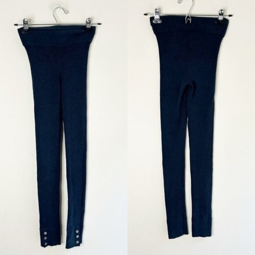 Aritzia Tna Knit Leggings Y2k Navy Blue Small - photo 2