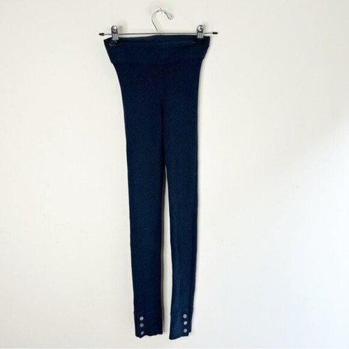 Aritzia Tna Knit Leggings Y2k Navy Blue Small - photo 4