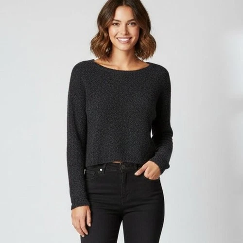 BCBG Women's Ida Sweater Black Size S
