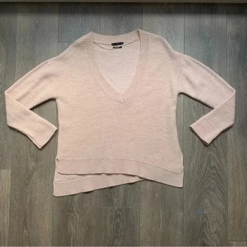 Zara Women's Sweater Size S Pink Chevron Knit - photo 5