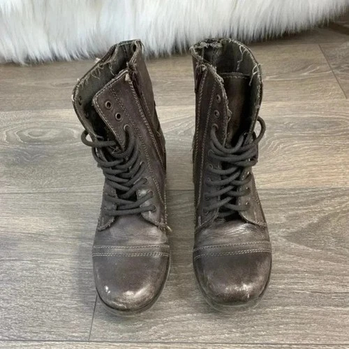 Aldo Women's Combat Moto Biker Boots Size 5