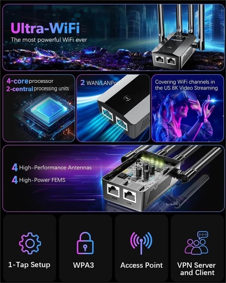 2025 New WiFi Extender Signal Booster - photo 4