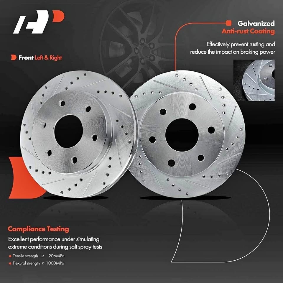 A-Premium Front Brake Rotors