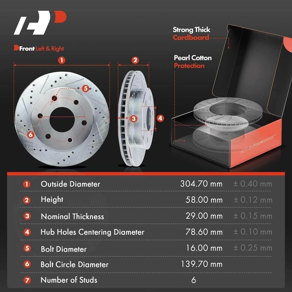 A-Premium Front Brake Rotors - photo 2