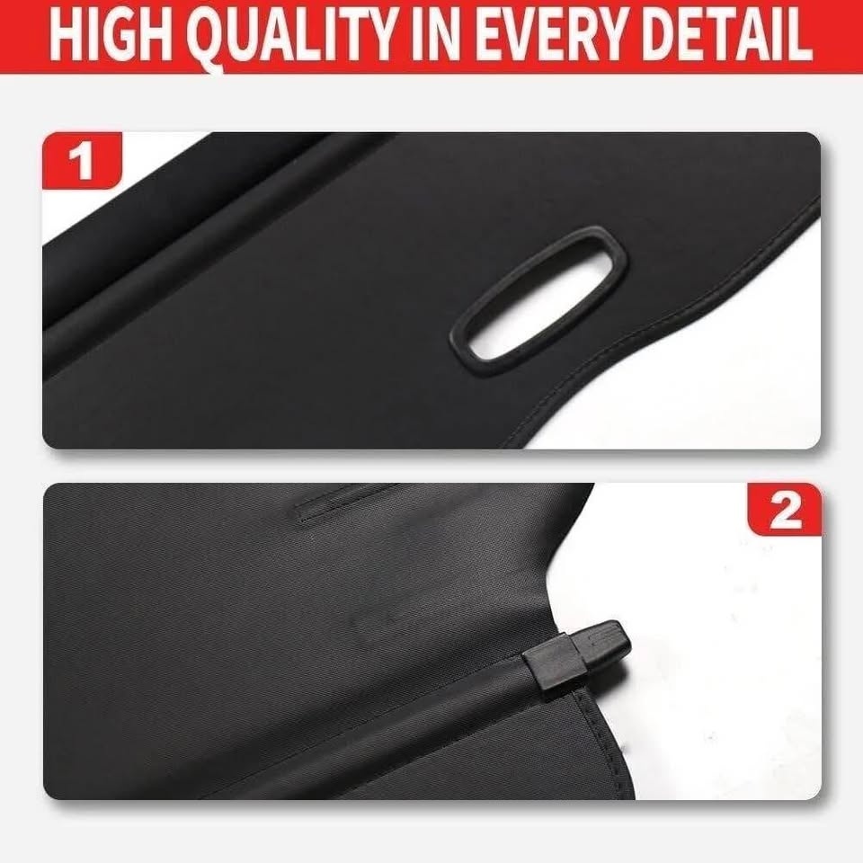 Black Retractable Rear Trunk Cargo Cover for Honda CRV - photo 4