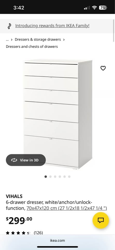 Ikea 6-Drawer dresser - photo 2