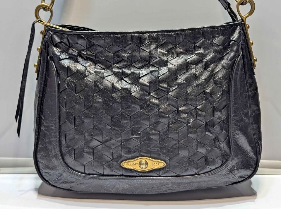 Elliott Lucca Woven Leather Shoulder Bag