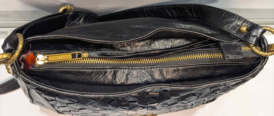 Elliott Lucca Woven Leather Shoulder Bag - photo 5