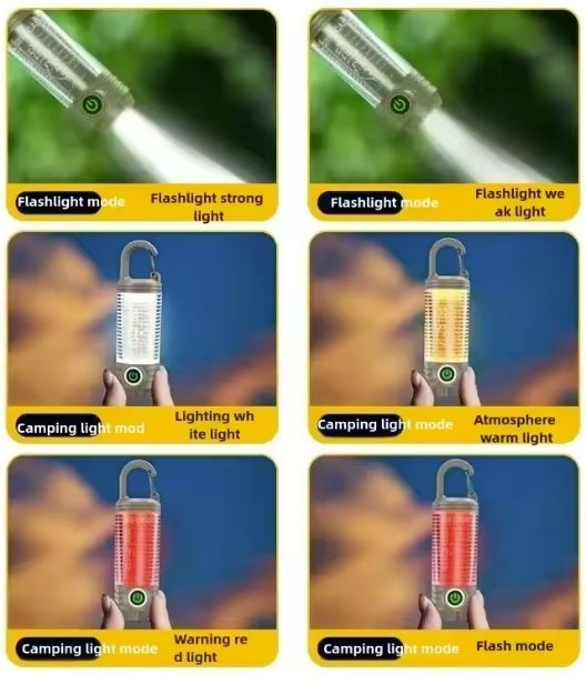 LED Camping Lights Rechargeable Flashlights Portable - photo 4