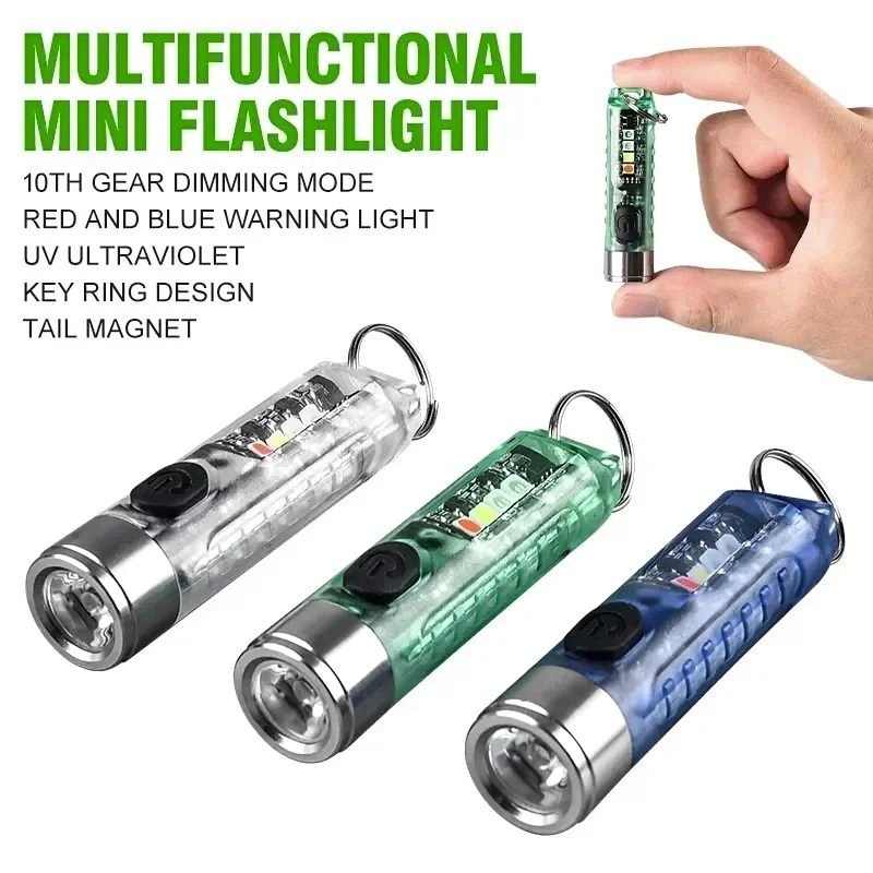 Multi-function Mini EDC LED Flashlight