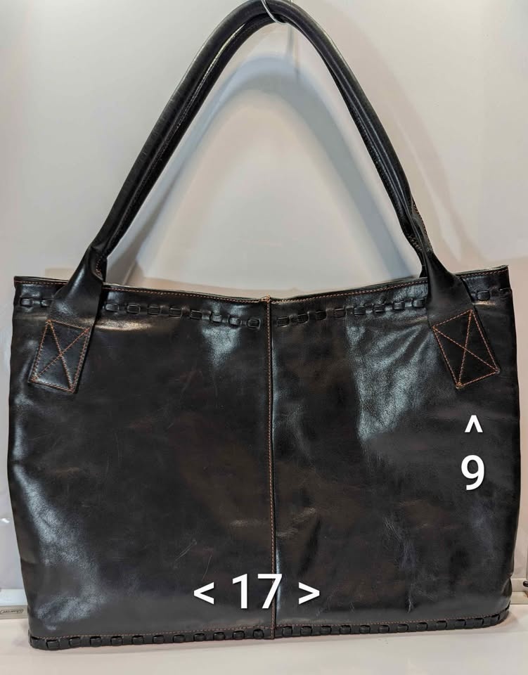 Blaqué Leather Tote - Black - photo 2