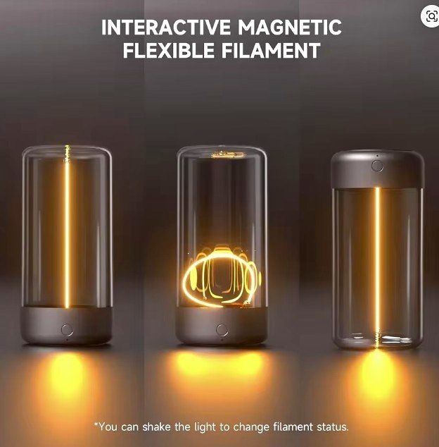 Portable quantum wire ambient magnetic light lamp desk light