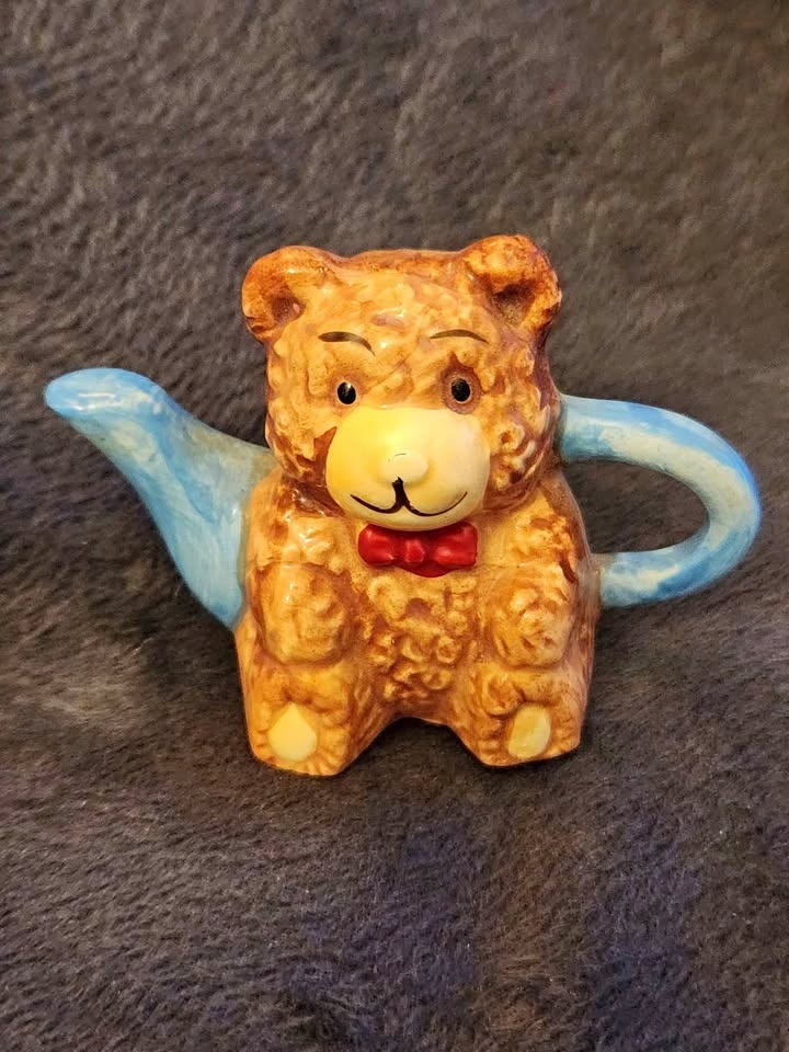 Red Rose Tea Mini Teapot Teddy Bear 1998
