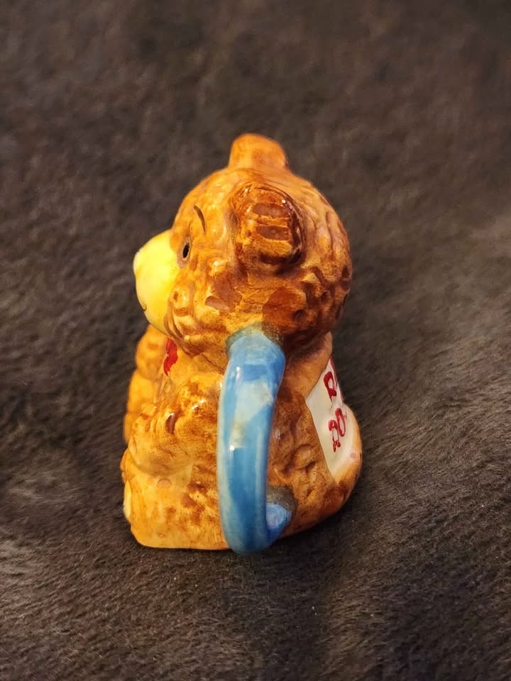 Red Rose Tea Mini Teapot Teddy Bear 1998 - photo 4