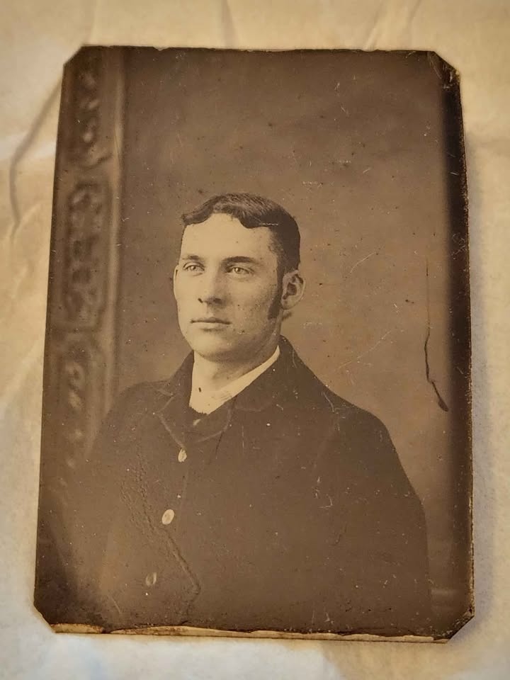 Antique Tintype Studio Photographs (3) - photo 2